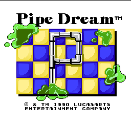 Pipe Dream (USA) Title Screen